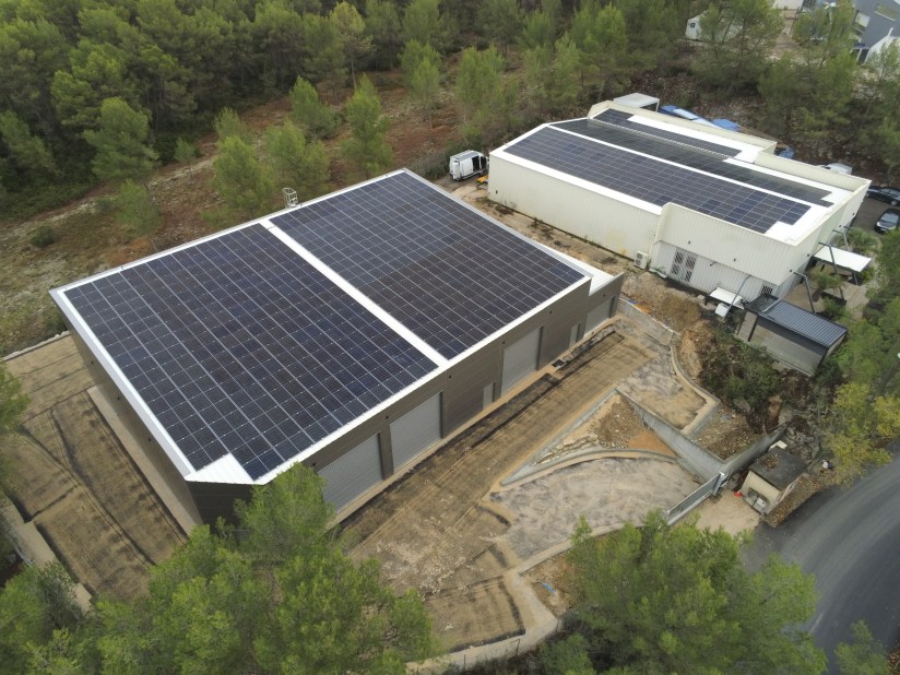 Construction d'un bâtiment industriel à Prades-le-Lez