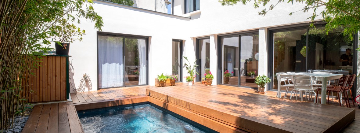 Extension et rénovation d'une maison de ville à Montpellier